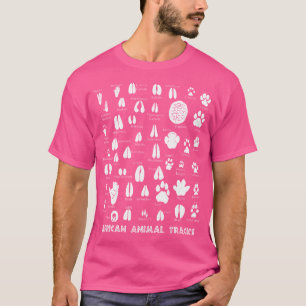 Tierfährten Afrikanische Wildtiere Fußabdrücke Saf T-Shirt