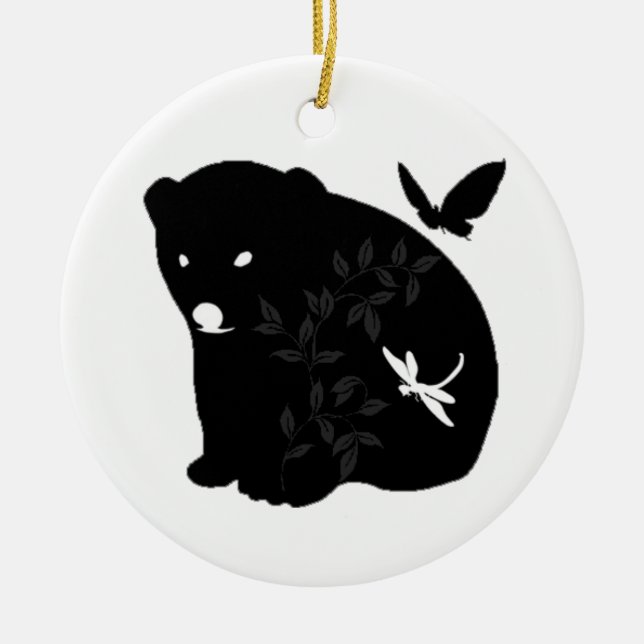 Tierfamilie Keramikornament (Vorne)