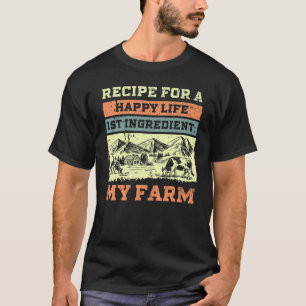 Tierfarmer Meine Kuhfarm Rezept Für Ein Glückliche T-Shirt
