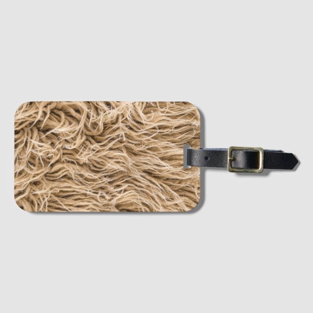 Tierfell Gepäckanhänger (Vorderseite (Horizontal))