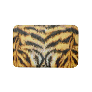Tierfellstruktur Tigerdruck Säugetier Wild Thema Badematte