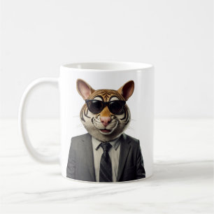 Tierfigur auf einer Suite-Tasse Kaffeetasse