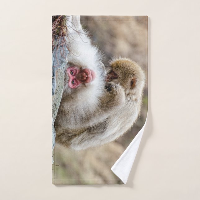Tierfotografie, Makaken Handtuch (Handtuch)