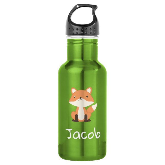 TierFox WaldFox niedlicher Waldbaby Edelstahlflasche (Vorderseite)