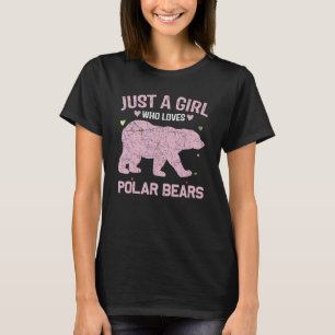Tierfrauen nur ein Mädchen, das Eisbären Liebe T-Shirt