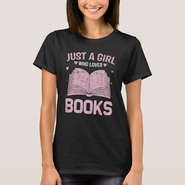 Tierfrauen nur ein Mädchen, das Lieben bucht T-Shirt (Vorderseite)