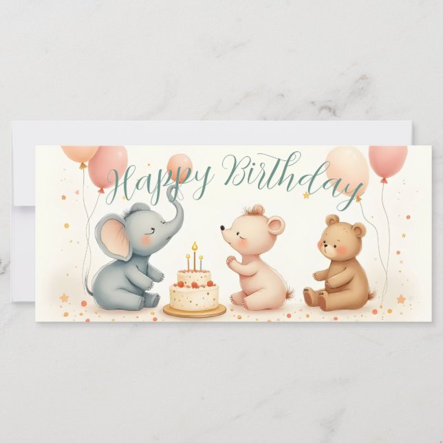 Tierfreude mit Balloons (Vorderseite)