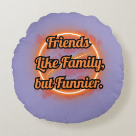 TIERFREUNDE, FREUNDSCHAFT, FREUNDE WIE FAMILIE RUNDES KISSEN
