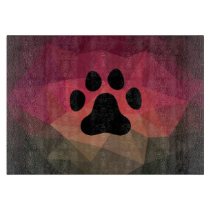 Tierfreundliches Design, Hund/Katze Pfote, Haustie Schneidebrett