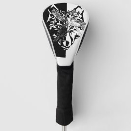 Tierführer in Schwarz-Weiß Golf Head Cover Headcover