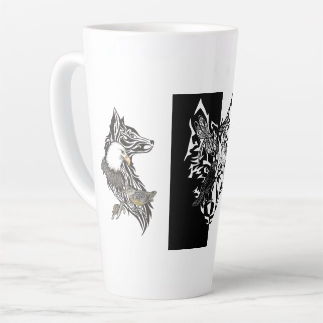 Tierführer Latte Tasse (Linke Ecke)