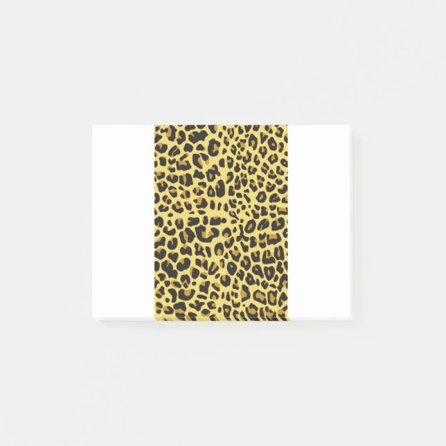Tierfutter Hautmuster Form Feline Katzenwild Post-it Klebezettel (Vorderseite)