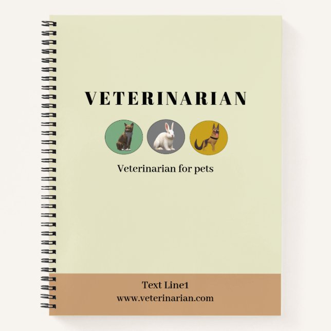 Tiergelb Notizbuch (Vorderseite)
