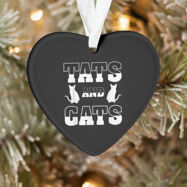 Tiergeschenk von Katzen und Katzen Tattoo-Künstler Ornament (Baum)