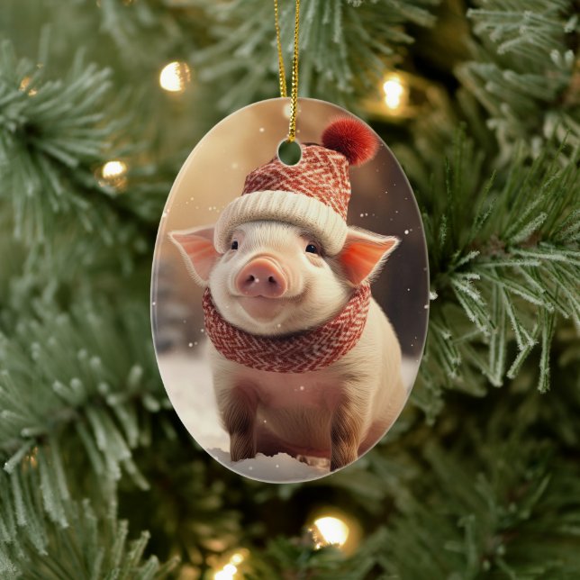 Tiergeschenke, Farm-Lover-Geschenk, Niedliches Sch Keramik Ornament (Baum)