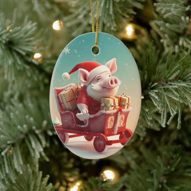 Tiergeschenke, Farm-Lover-Geschenk, Niedliches Sch Keramik Ornament (Baum)