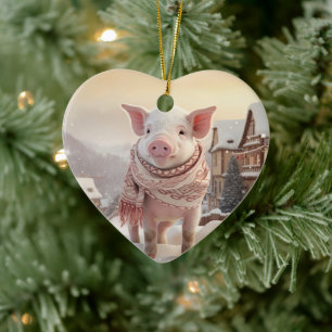 Tiergeschenke, Farm-Lover-Geschenk, Niedliches Sch Keramik Ornament
