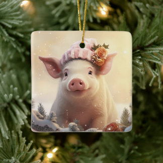 Tiergeschenke, Farm-Lover-Geschenk, Niedliches Sch Keramikornament