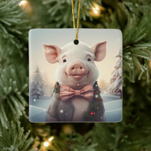 Tiergeschenke, Farm-Lover-Geschenk, Niedliches Sch Keramikornament