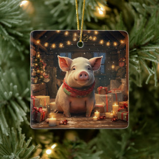 Tiergeschenke, Farm-Lover-Geschenk, Niedliches Sch Keramikornament