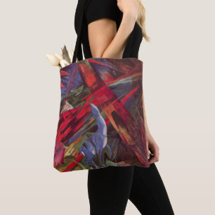Tiergeschicke von Franz Marc, Vintage Cubism Art Tasche
