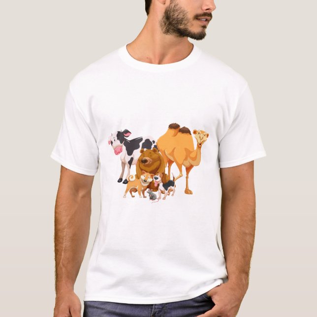 Tiergruppe T-Shirt (Vorderseite)