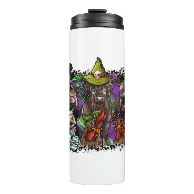 TierHalloween Thermosbecher (Vorderseite)