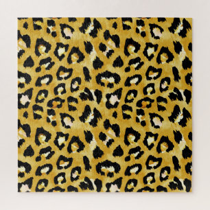 Tierhaut, Aquarellleopard Nahtlos.