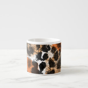 Tierhaut: kreatives Leopardenmuster. Espressotasse