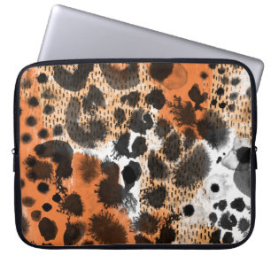 Tierhaut: kreatives Leopardenmuster. Laptopschutzhülle