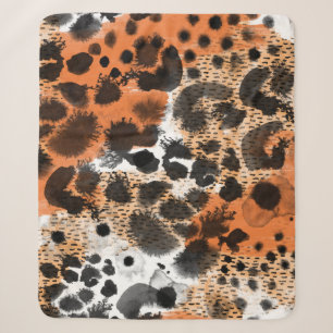 Tierhaut: kreatives Leopardenmuster. Sherpadecke