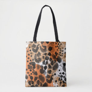 Tierhaut: kreatives Leopardenmuster. Tasche