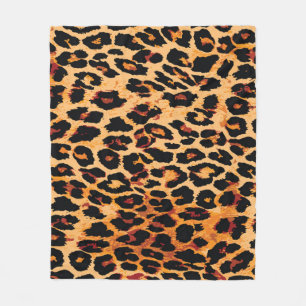 Tierhaut: Vintages Stoffdesign Fleecedecke