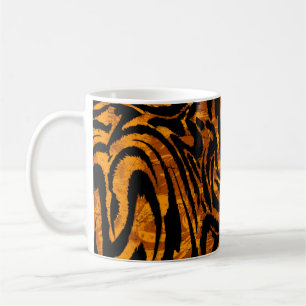 Tierhautmuster Der Stoff mit Tige Abstrakt Kaffeetasse