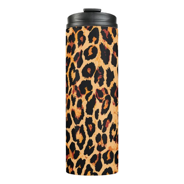 Tierhautmuster nahtlos. thermosbecher (Vorderseite)