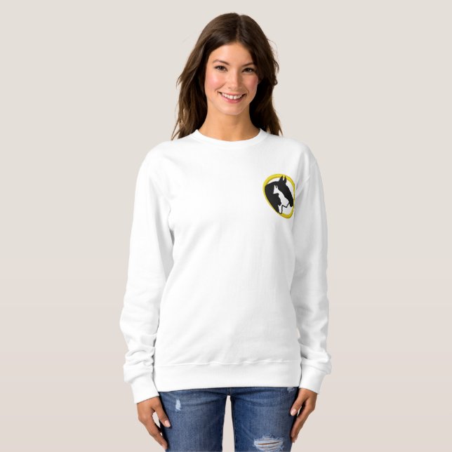 Tierheilung jetzt Frauenbesticktes Sweatshirt (Vorne ganz)