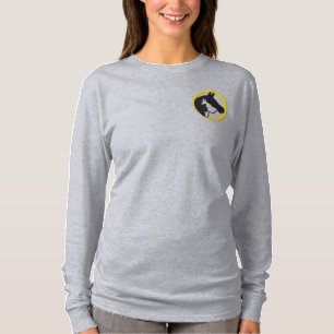 Tierheilung jetzt für Frauen Besticktes Langarmshirt