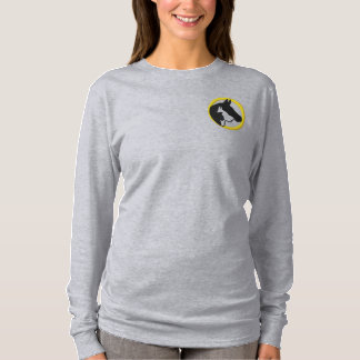 Tierheilung jetzt für Frauen Besticktes Langarmshirt