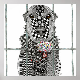 Tierheim-Hundeposter 24"x 24" Poster