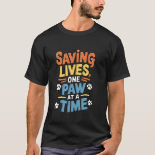 Tierheim Retten Sie das Haustierdesign für Tier Hu T-Shirt