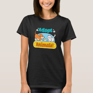 Tierheim Rettend Katzen Hunde Süße Tier Rescue T-Shirt