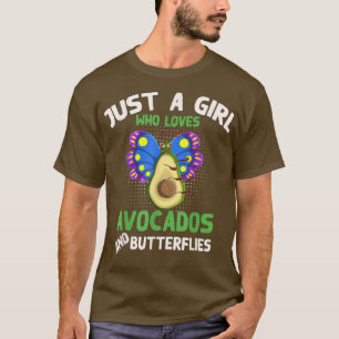 Tierinsekten nur ein Mädchen, das Avocados und B L T-Shirt