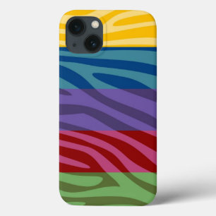 Tierische Druckhaut Zebra Retro farbiges Muster Case-Mate iPhone Hülle