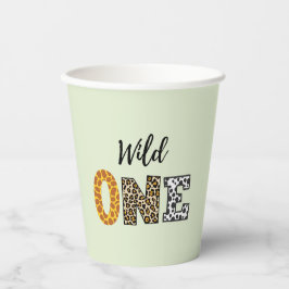 Tierische Form Kalligrafie wild Pappbecher