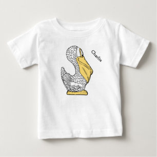 Tierische Illustrationen individuelle Name Baby T-shirt