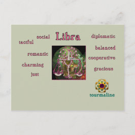 Tierische Merkmale der Libra Postkarte