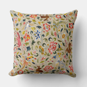 Tierische Silk Stickerei-Kissen Kissen