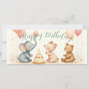 Tierischer Geburtstagsfreud mit Luftballons