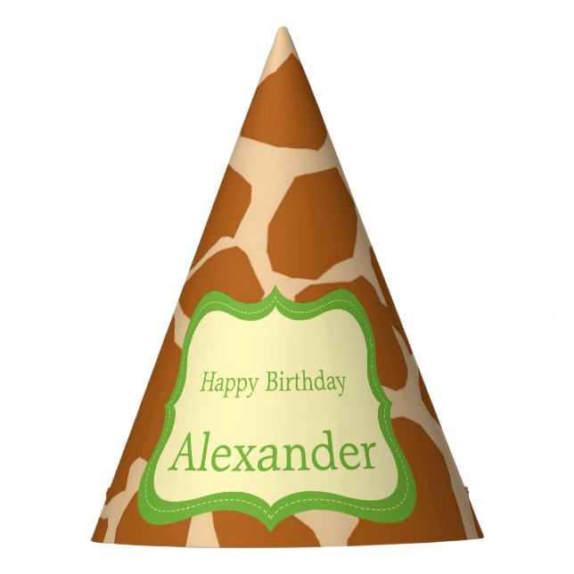 Tierischer neutraler Geschlechtsgeburtstag der Partyhütchen (Vorderseite)