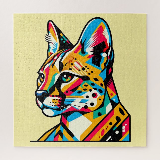 Tierischer Pop Art 600 Stück Puzzle (Vertikal)